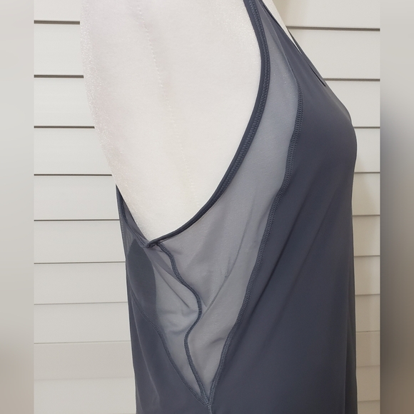 Victoria's Secret Sport Mesh Racerback Tank Top Gray Size S - Picture 4 of 9